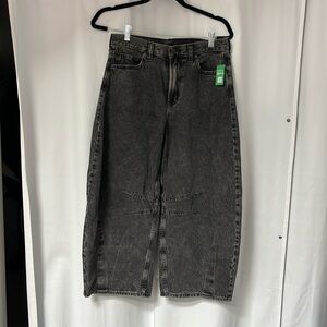NEW GAP washed barrel jeans